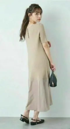 新品　COHINA コヒナ　ドッキングナローワンピース F