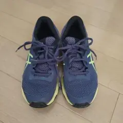 ネイビー/イエロー ランニングシューズ　アシックス　ASICS