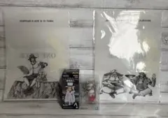 ワンピース ミニフィギュア×2（ヤマト・ルッチ）ファイル×2 セット 新品未開封