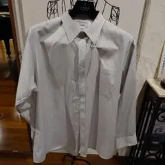 D'URBAN ストライプ ワイシャツ 44-84