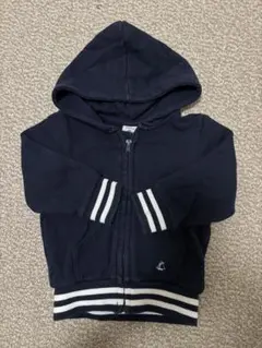 プチバトー　ネイビーパーカー　12m 74㎝