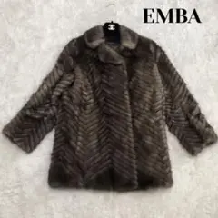 エンバ ブルーアイリスミンク ファーコート M