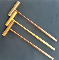 ゲートボール スティック 木製 3本セット