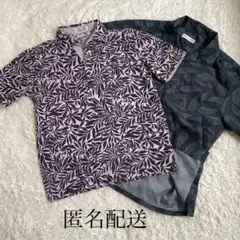 【匿名配送】　総柄　オープンカラーシャツ　ポロシャツ　まとめ売り
