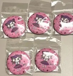 Meiji果汁グミ×しなこコラボ缶バッジ　5個セット