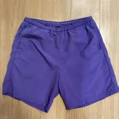 紫色ハーフパンツ 後ろポケット付き