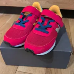 【新品未使用】New Balance キッズスニーカー レッド/18cm