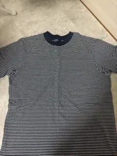 ストライプ柄 半袖Tシャツ ネイビー/ホワイト