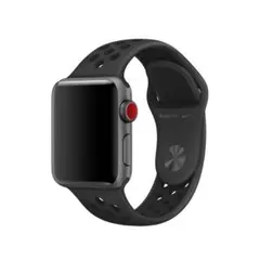 38mmケース用アンスラサイト/ブラックNikeスポーツバンド – S/M