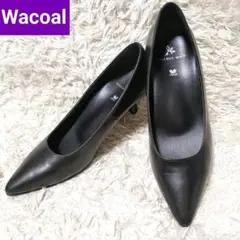 Wacoal Success Walk　パンプス　フレアヒール　ワコール　靴　黒