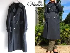定価99750円 DRAWER コットンウールデニム トレンチコート 38