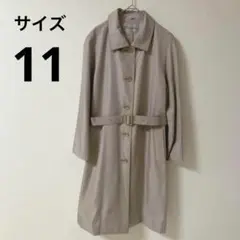 【Sanyo Cust】トレンチコート　就活　ステンカラー　ベージュ　フォーマル