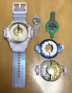 DX妖怪ウォッチエルダ本体+零&神 パワーアップキッド セット　稼働品