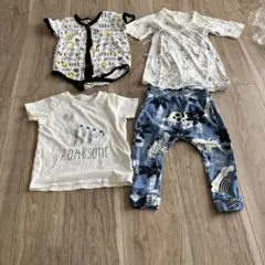 ベビー服まとめ売り 恐竜Tシャツ、恐竜パンツ