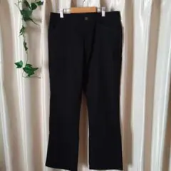 カジュアルパンツ 黒 LL ストレッチ伸縮あり ほぼ未使用