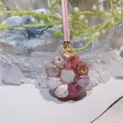 癒しのオルゴナイト❤️ポンデ型ピンクカラー+ホワイトカラー♡
