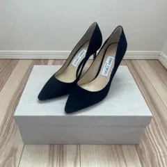 jimmy choo ネイビースエードパンプス 新品未使用
