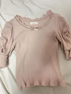 ディアマイラブ♡ 量産型パールニットトップス