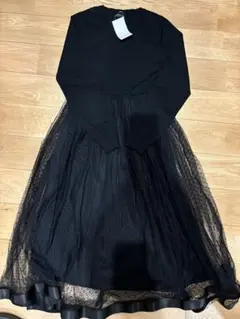 CHOCOA チュールワンピース ロングワンピース