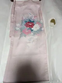 訪問着 ピンク地 花柄