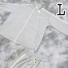 【新品未使用】エアバイ✨スウェット 上下セット 韓国 Lサイズ❤グレー 男女兼用