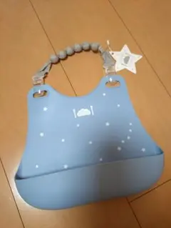 【新品】シリコンビブ 雲と星のデザイン