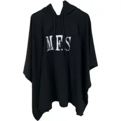 マイファス MFS ブラックパーカー フード マスク付き ポンチョ マイファス君
