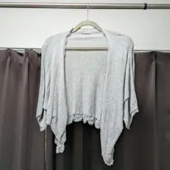 アースミュージックアンドエコロジー グレーボレロ 冷房対策 夏 着回し はおり