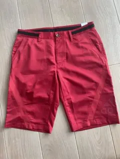 adidasゴルフ用 レッド ショートパンツ L/G
