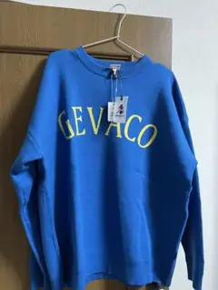 【GEVACO/ゲバコ】アーチロゴジャガードセーター　　定価9450