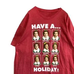 BFiF ムービー Tシャツ 古着 赤 エルフ サンタの子にからやってきた 映画