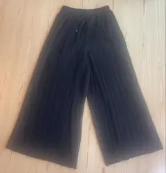 ワークマン　女子　撥水プリーツパンツ　黒　L