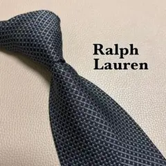 ラルフローレン　ネクタイ　ストライプ ドット　チェック　ネイビー　紺色