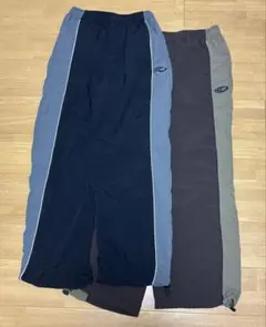 ナイロンパンツ　ブラック　ブラウン