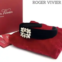 未使用級ꕥロジェヴィヴィエ ブロッシュ ヴィヴィエ ベルベット ヘアバンド 黒 2025年最新】ROGER VIVIER ヘアアクセサリーの人気アイテム
