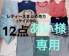 ②美品【1週間コーデ】12点レディースまとめ売り Lサイズ中心 冬