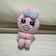 おぱんちゅうさぎ むにゅぐるみ お座り キーホルダー