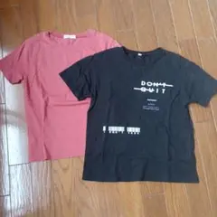 テキストプリントTシャツ2枚セット