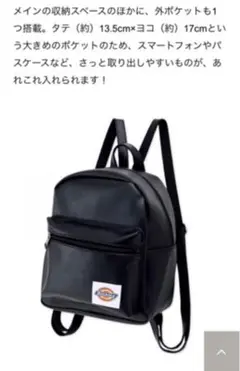 レザー リュック ブラック