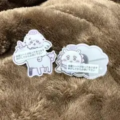 ちいかわ てんし♡あくま トレーディングミラーステッカー ラッコ＆シーサー
