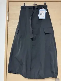 しまむら rumiコラボ ベルト付きスカート 黒 L