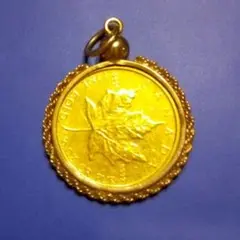 ヴィンテージ ファインゴールド （24K）カナダメイプルリーフチャーム
