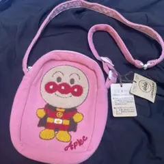 【未使用品】アンパンマン ショルダーバッグ ポシェット　ピンク