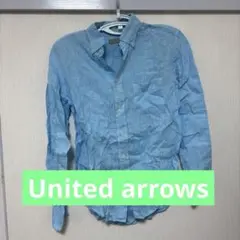 united arrows ltd ワイシャツ　ライトブルー