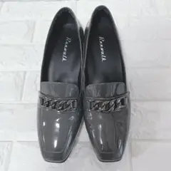 【美品】Runwalk アシックスウォーキング ローファー 23.5EE グレー