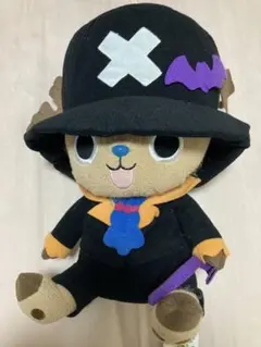 ワンピース　ハロウィン　チョッパー　ぬいぐるみ　ブルック風コスチューム