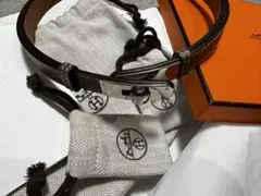 HERMES ケリーベルト 18 エトゥープ シルバー金具