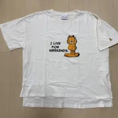 ライトオン GARFIELDガーフィールド 半袖 Tシャツ M 白系