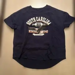 SHISKY サウスカロライナ 半袖Tシャツ M ネイビー アメカジ 古着