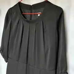 ONEIROS Ａライン 黒のワンピース　喪服　パーティ　１１号